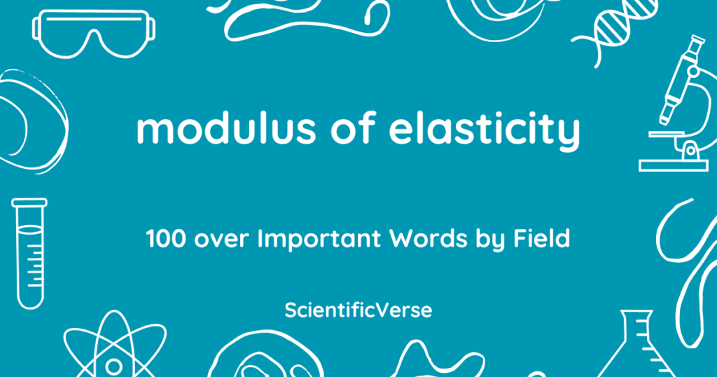 modulus of elasticity 弾性係数 ScientificVerse